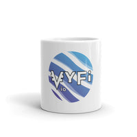 White glossy mug Vyfi