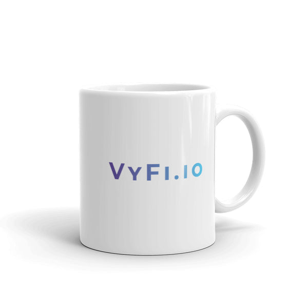 White glossy mug Vyfinance