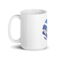 White glossy mug Vyfi